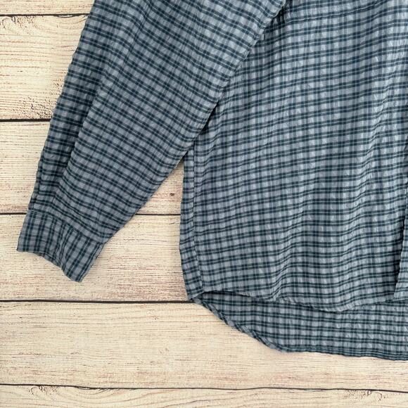 Royal Robbins Outdoor Roll Tab Sleeves‎ Button Down Shirt Men's Size L Blue - Picture 5 of 13